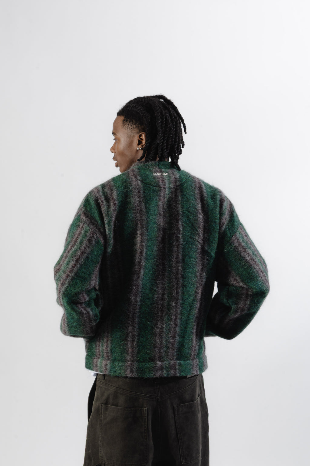 Forest Green Mohair Cardigan