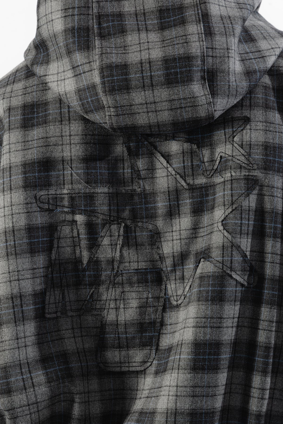 Black / Grey Tartan Reversible Zip Hoodie