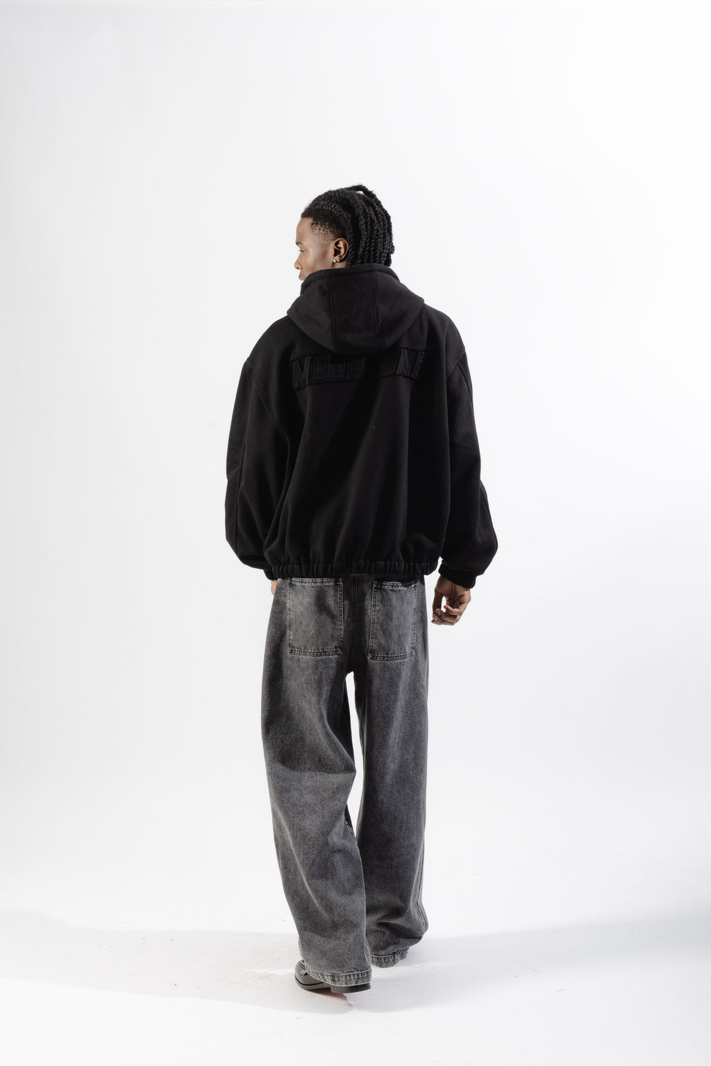 Black Mood-one Zip Hoodie