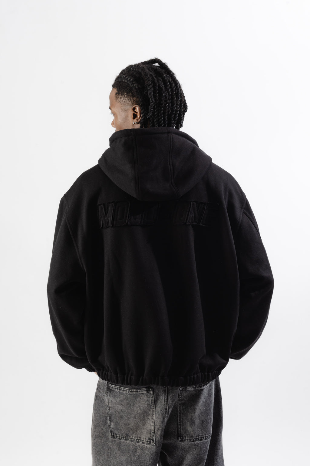 Black Mood-one Zip Hoodie