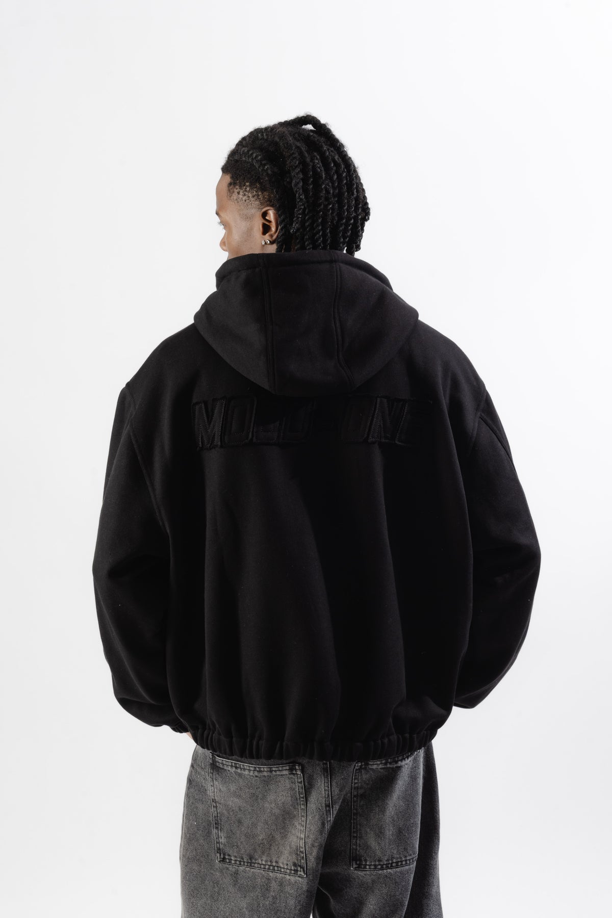 Black Mood-one Zip Hoodie