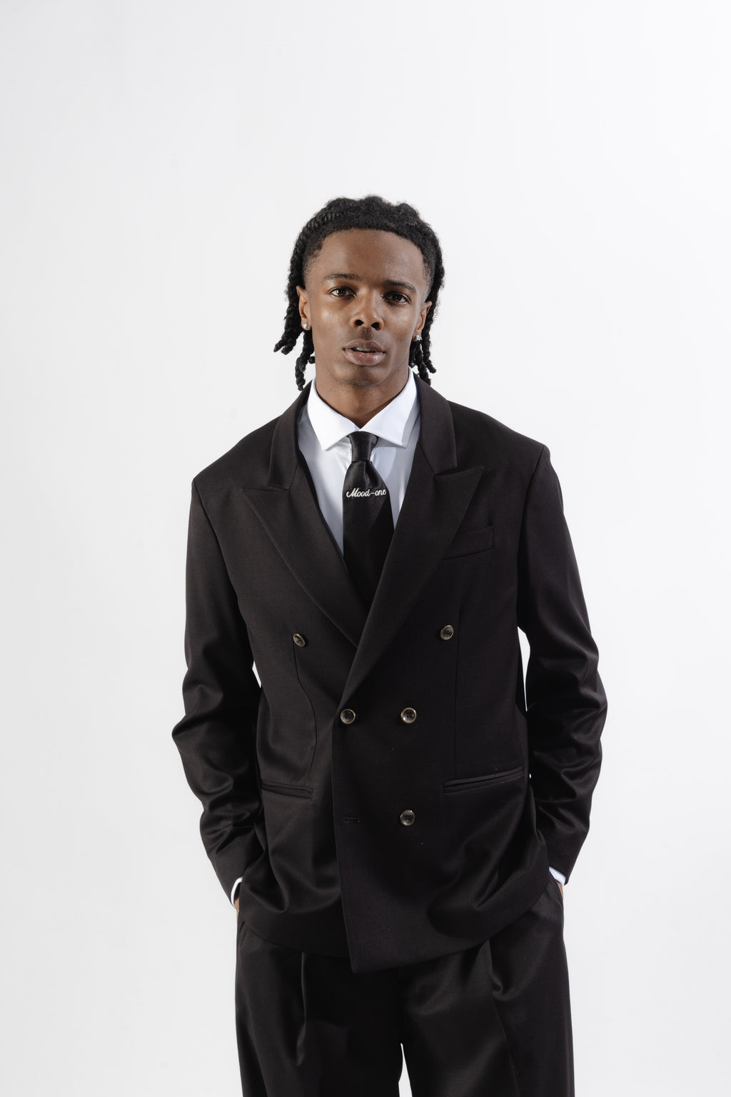 Black Double-Breasted Blazer