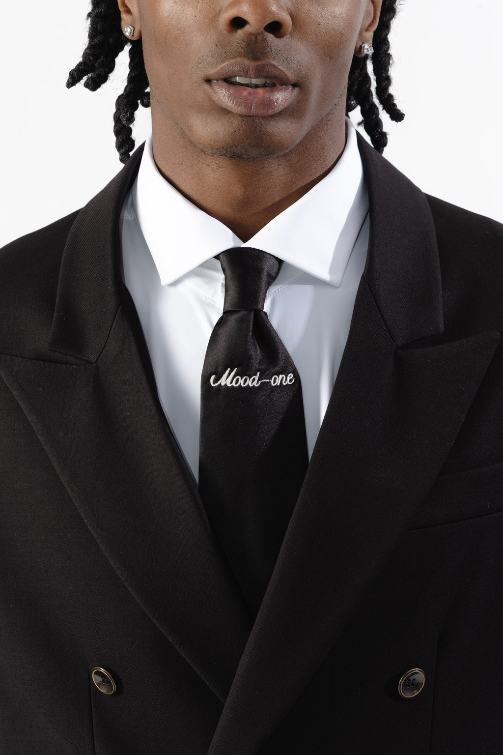 Black Double-Breasted Blazer