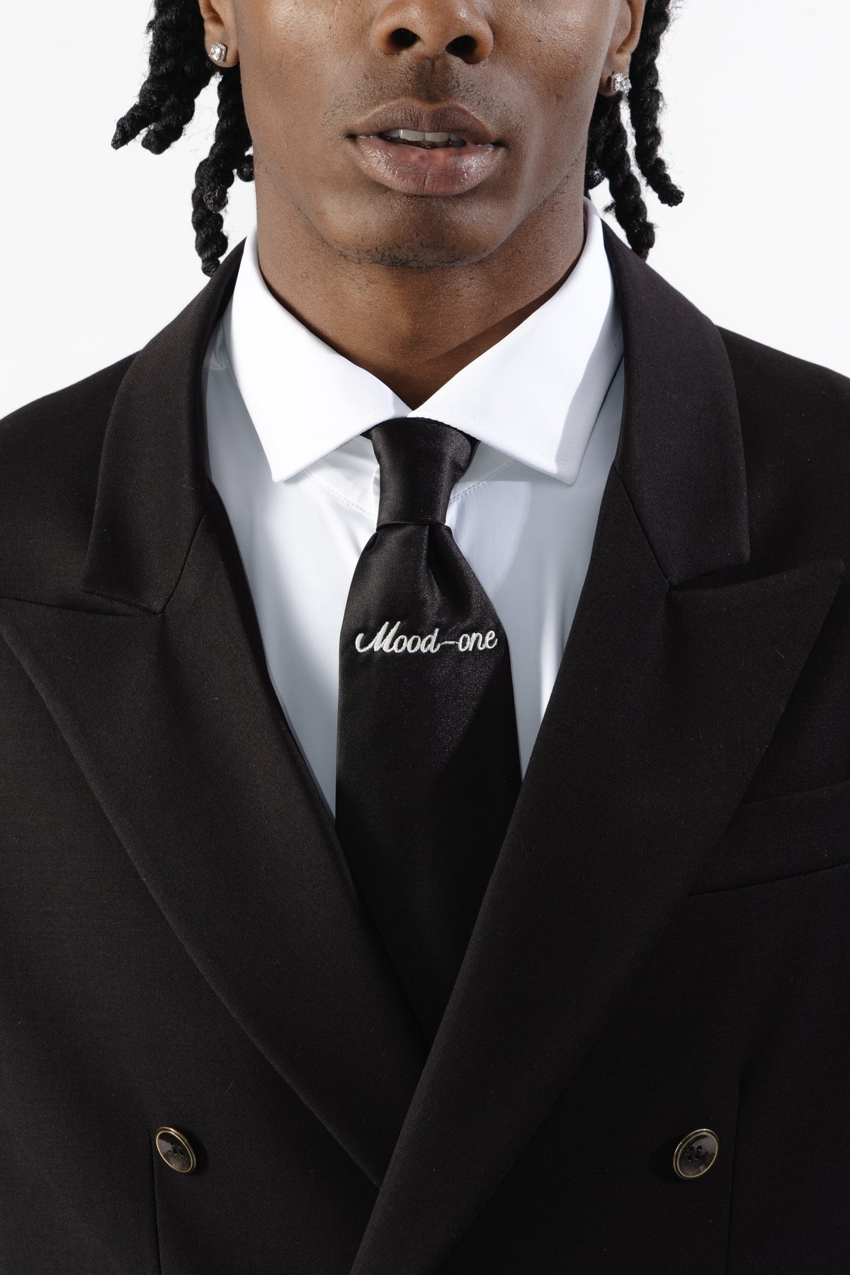 Black Double-Breasted Blazer