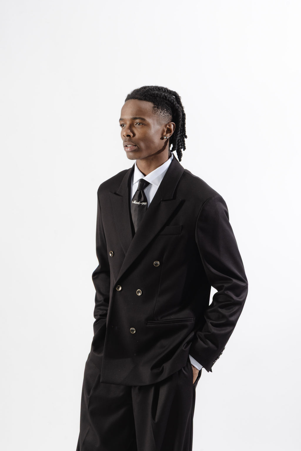 Black Double-Breasted Blazer