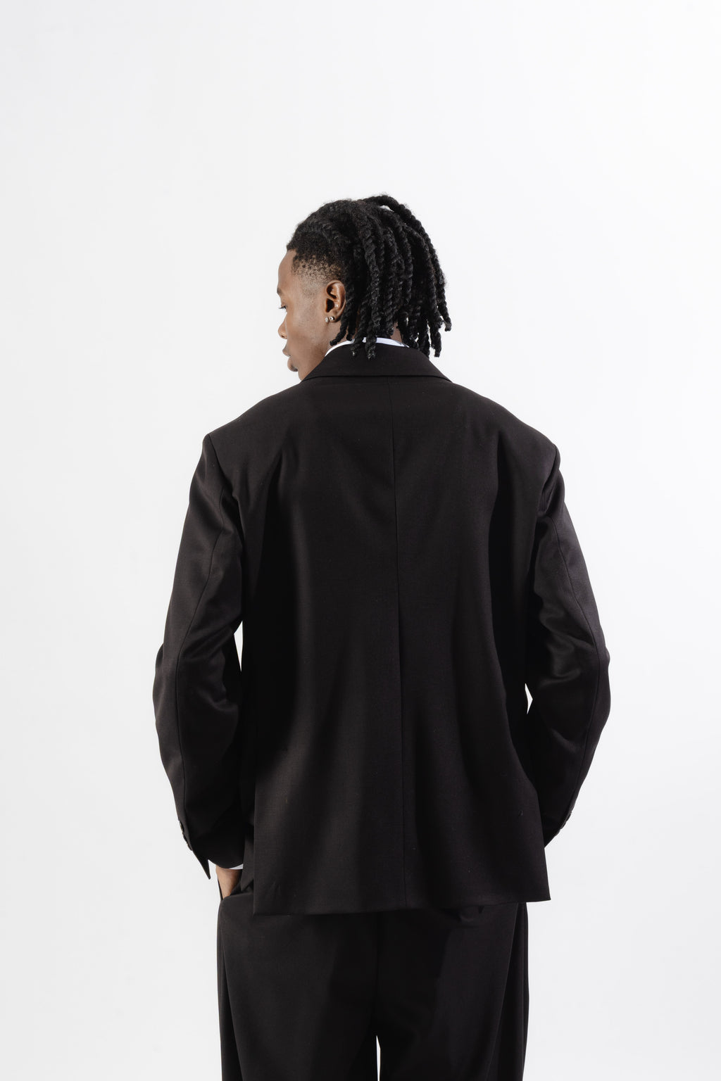 Black Double-Breasted Blazer