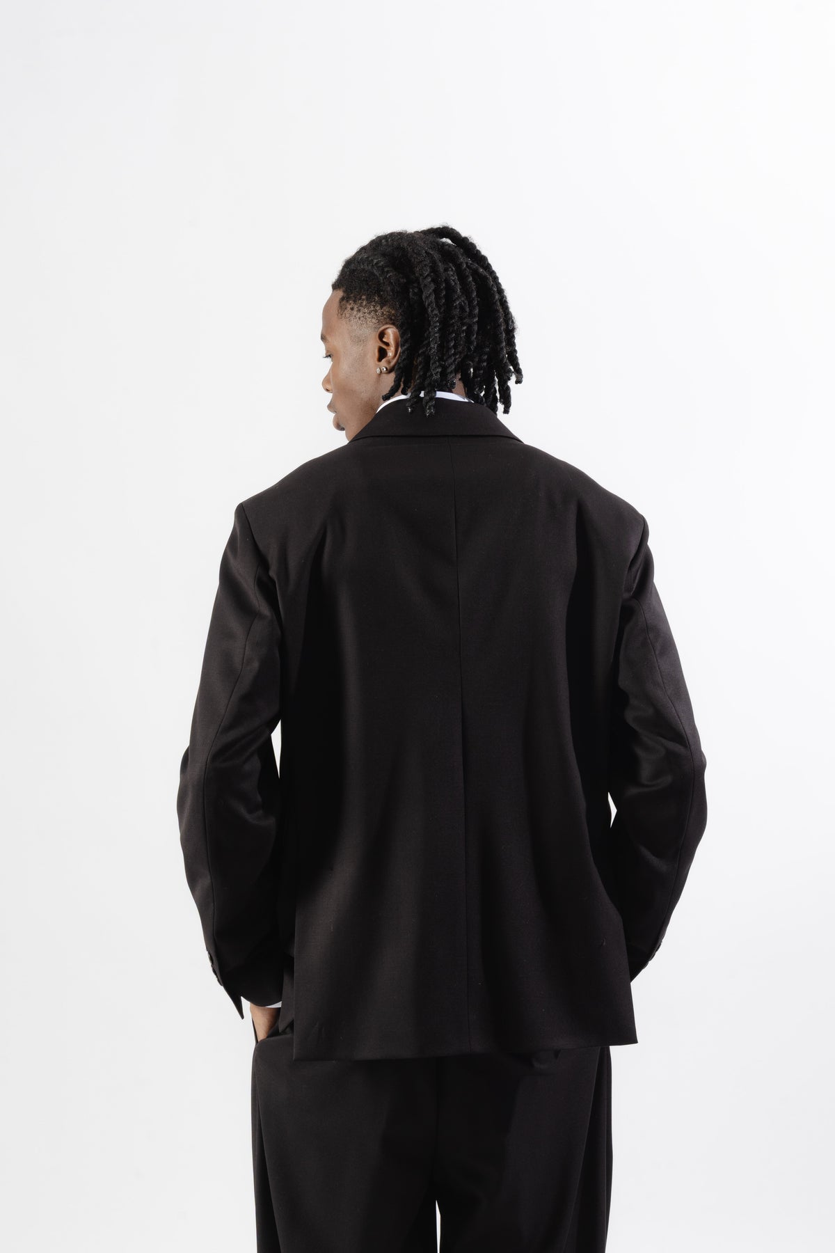 Black Double-Breasted Blazer
