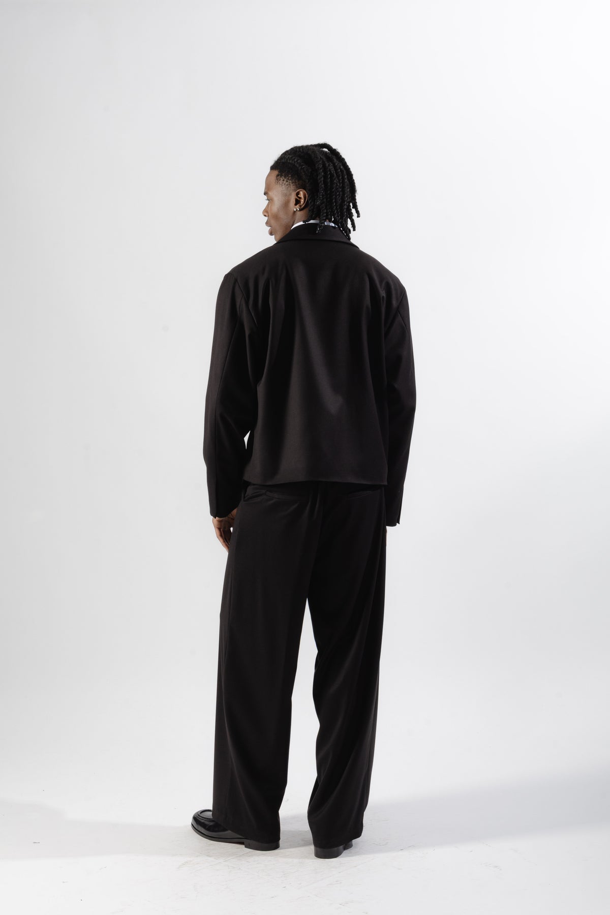 Black Tailored Zip Jacket