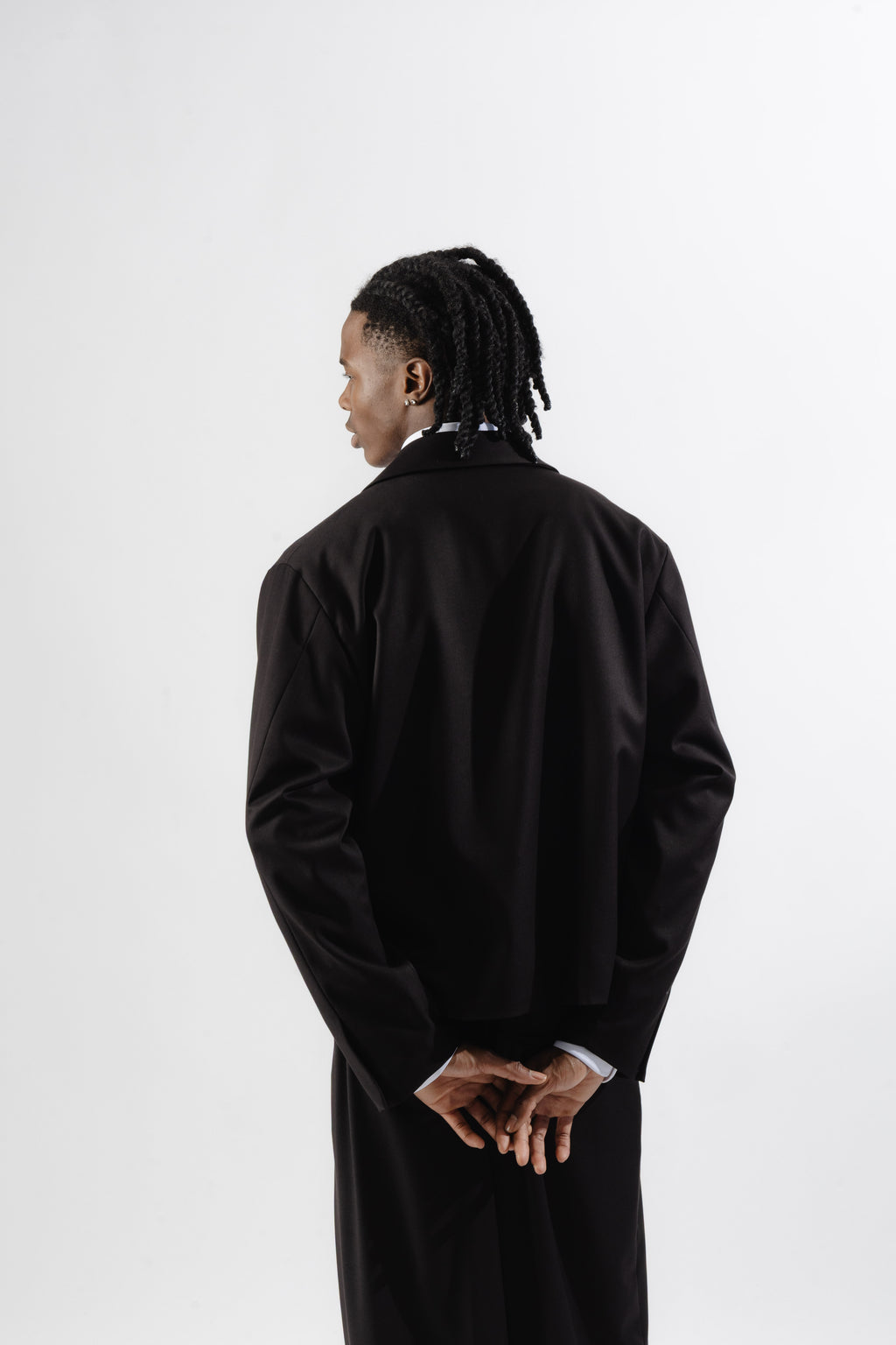 Black Tailored Zip Jacket