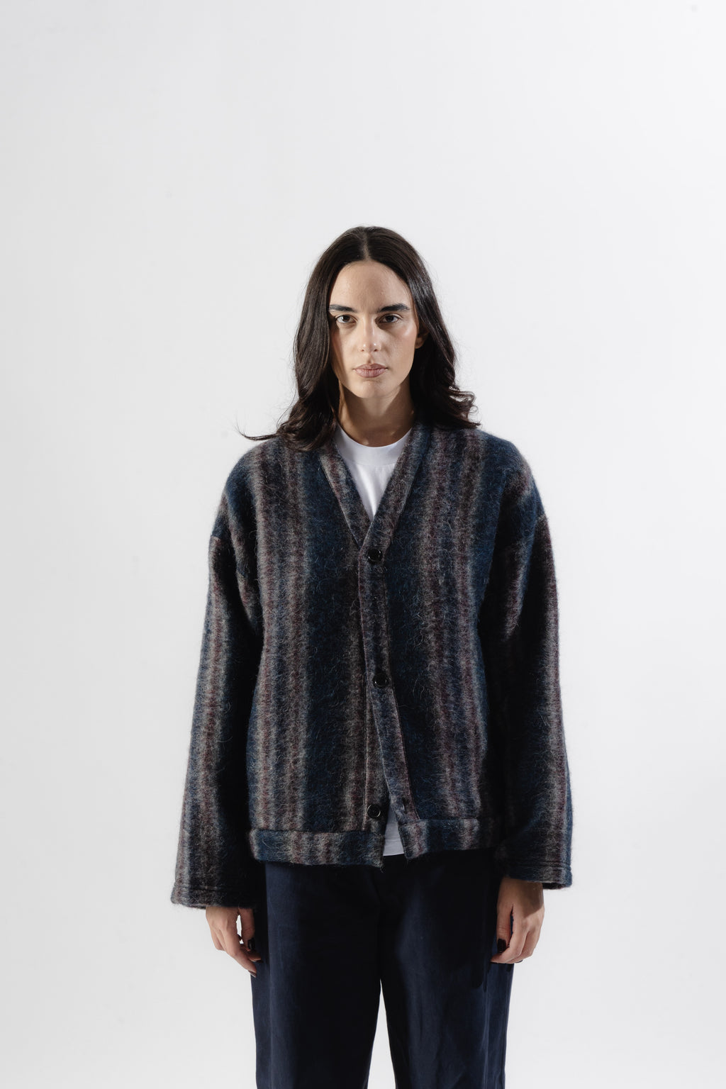 Blue / Violet Mohair Cardigan