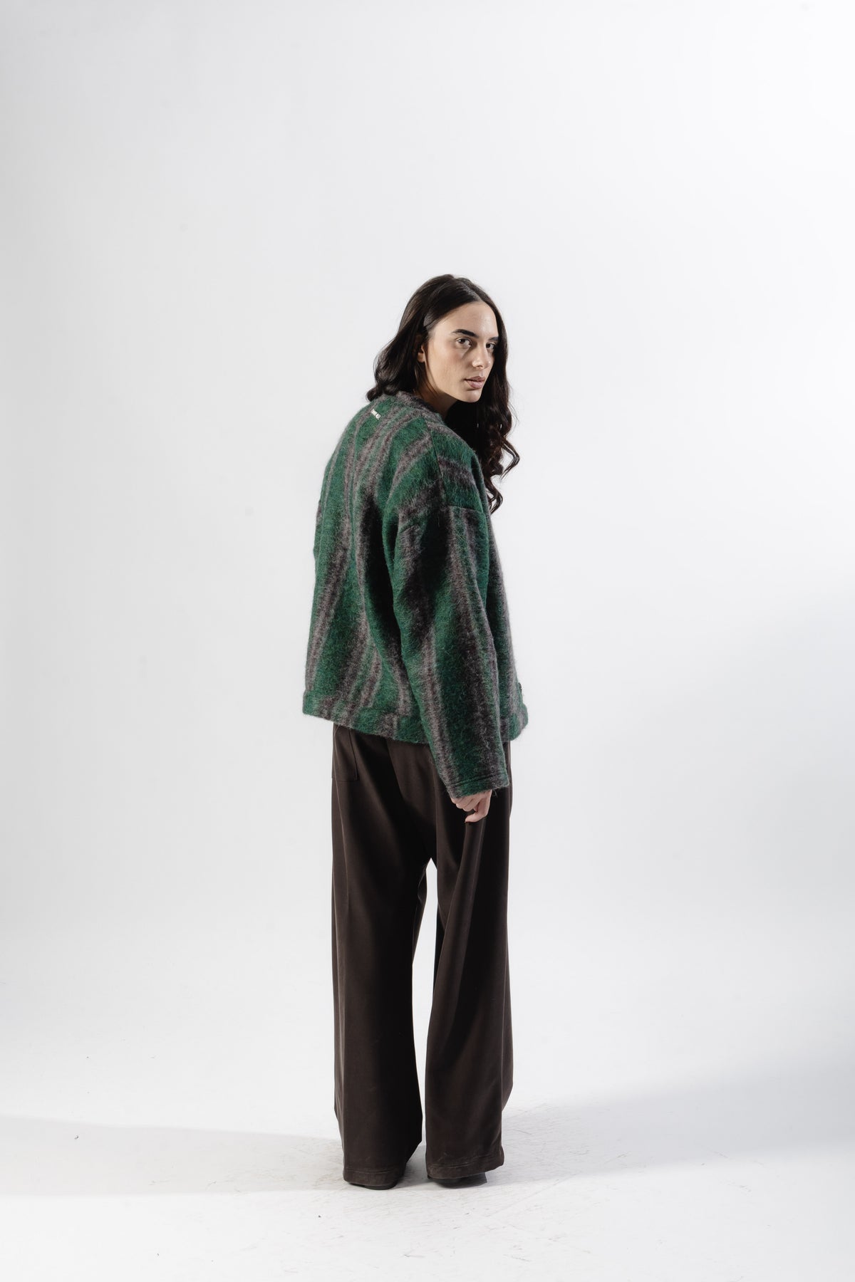 Forest Green Mohair Cardigan