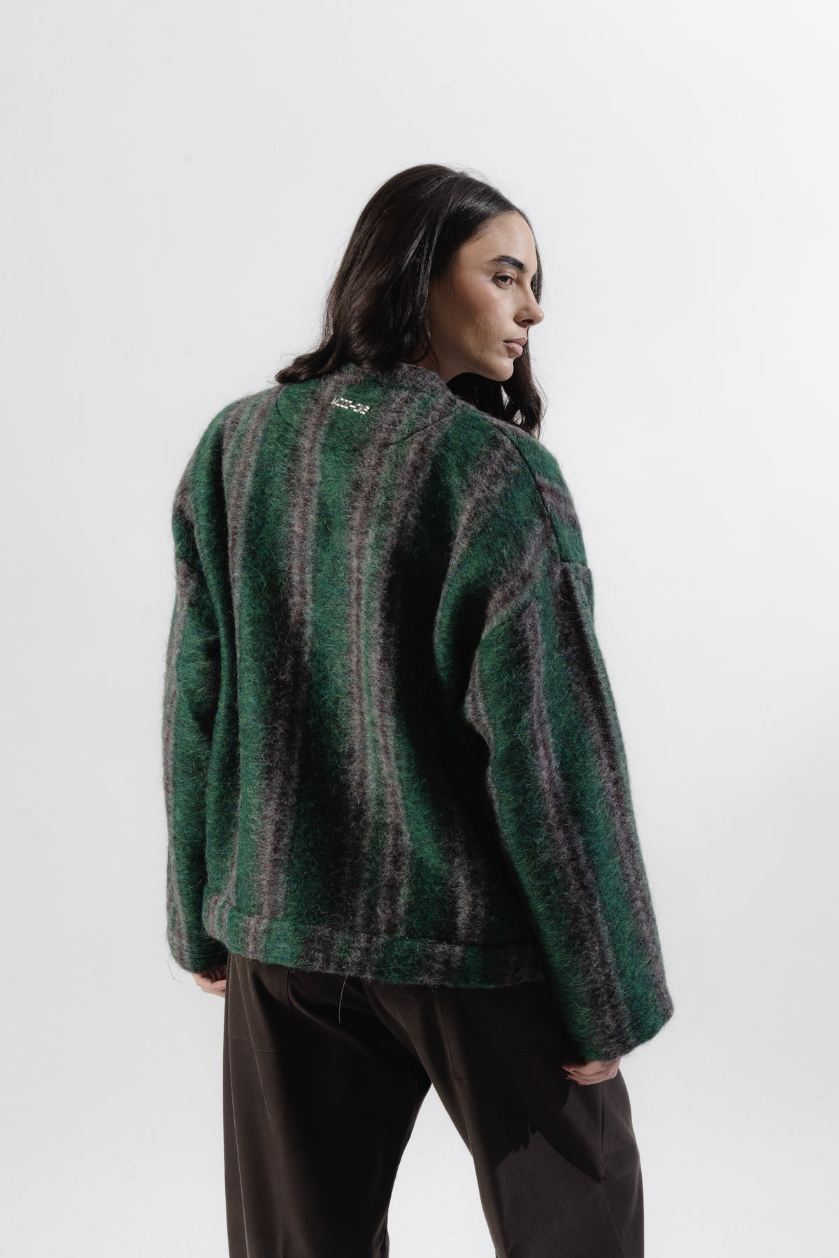 Forest Green Mohair Cardigan