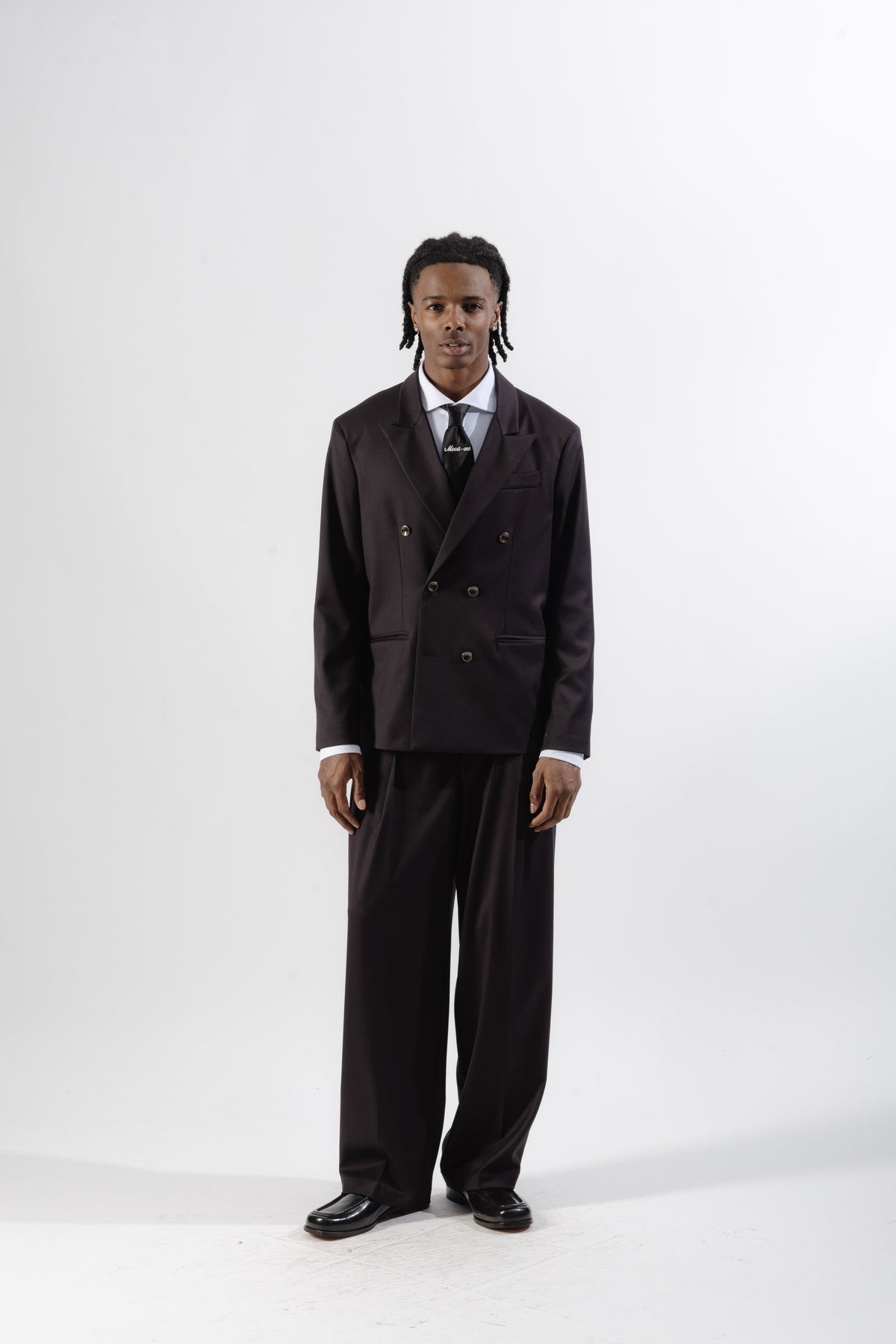 Brown Double-Breasted Blazer