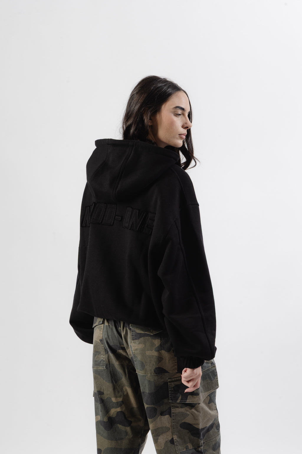 Black Mood-one Zip Hoodie