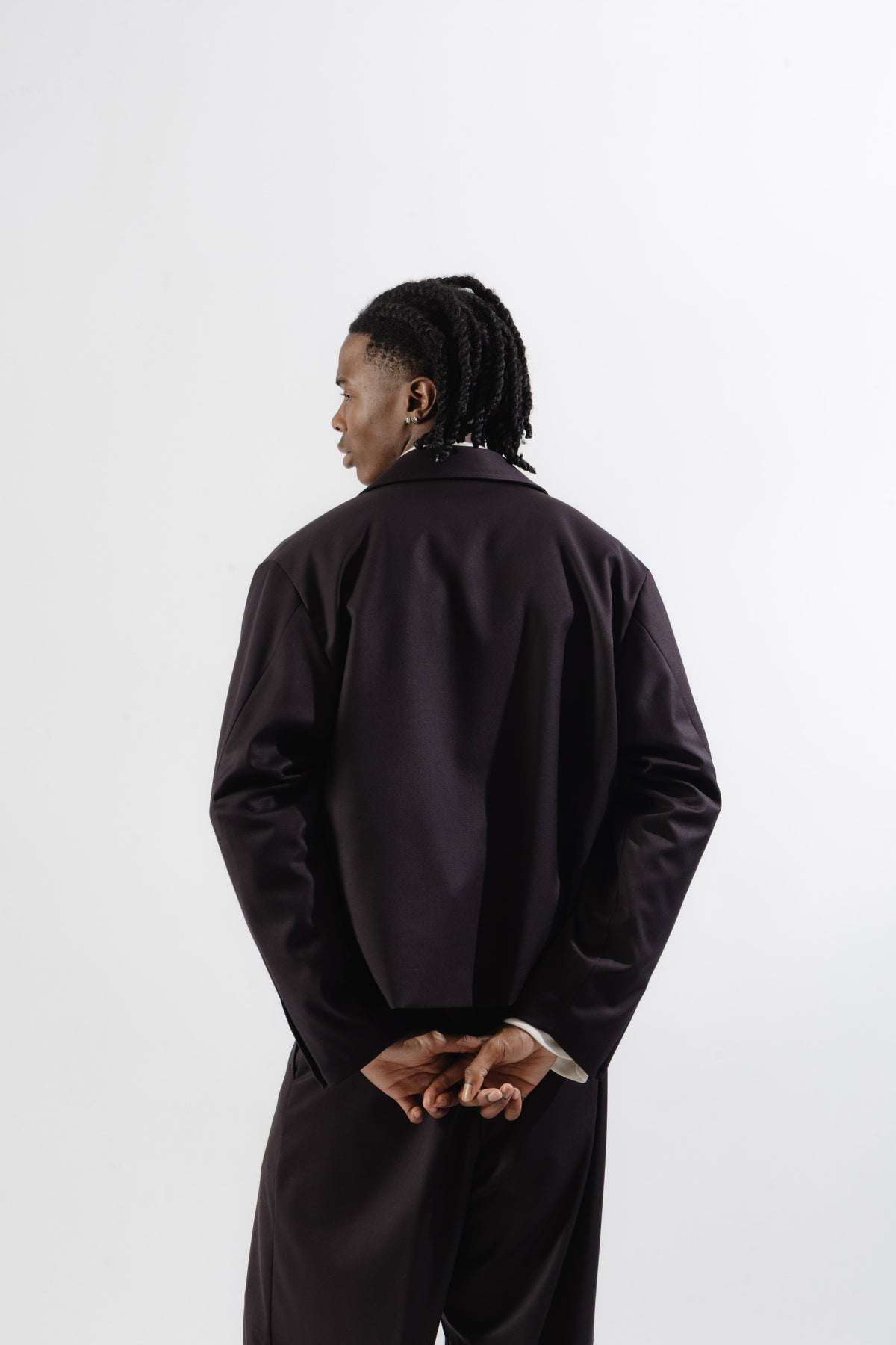 Brown Tailored Zip Jacket