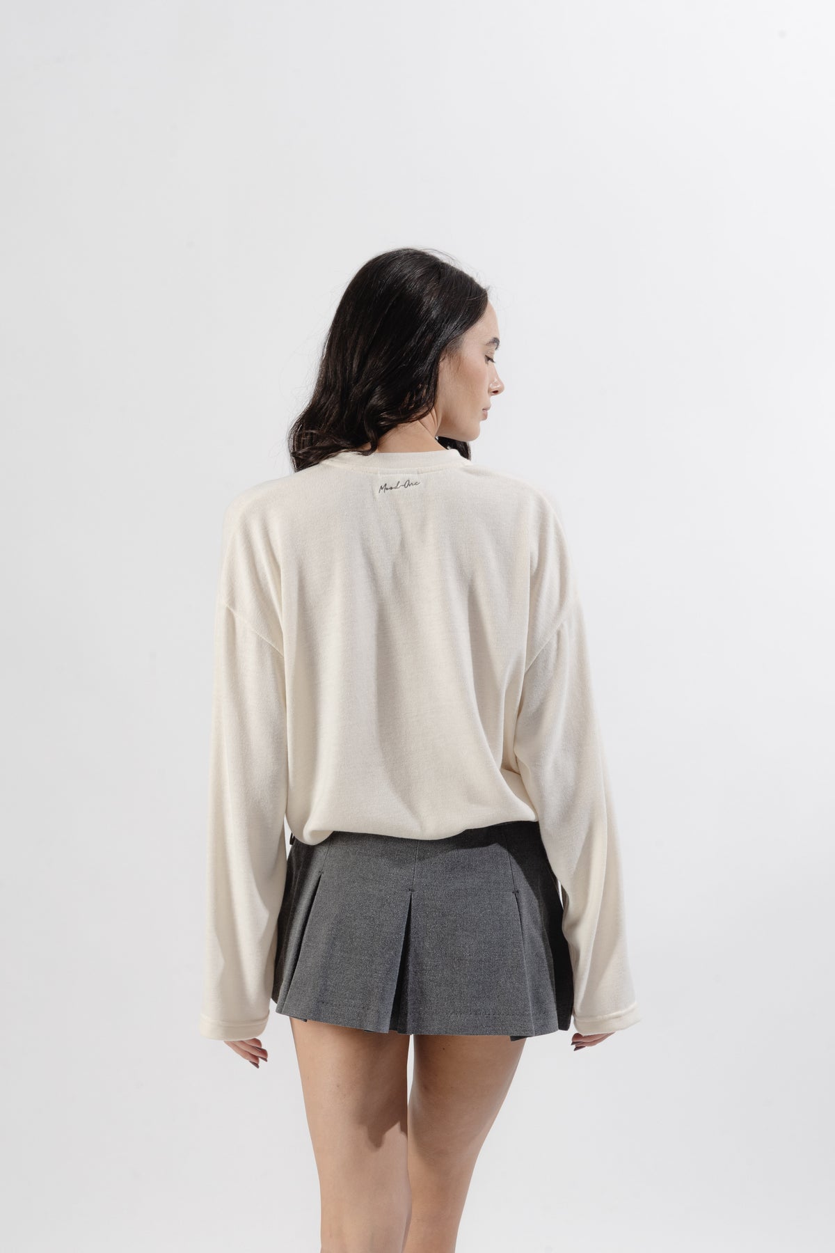 White Soft Serafino Longsleeve