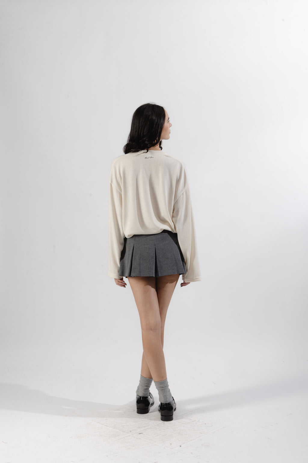 White Soft Serafino Longsleeve