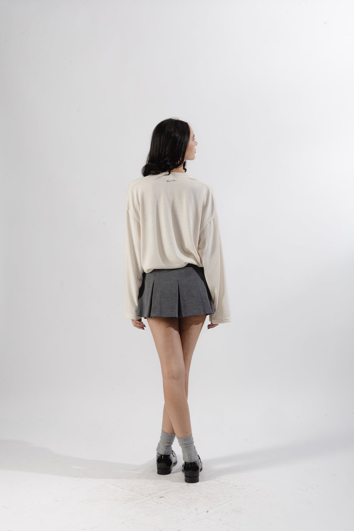 White Soft Serafino Longsleeve