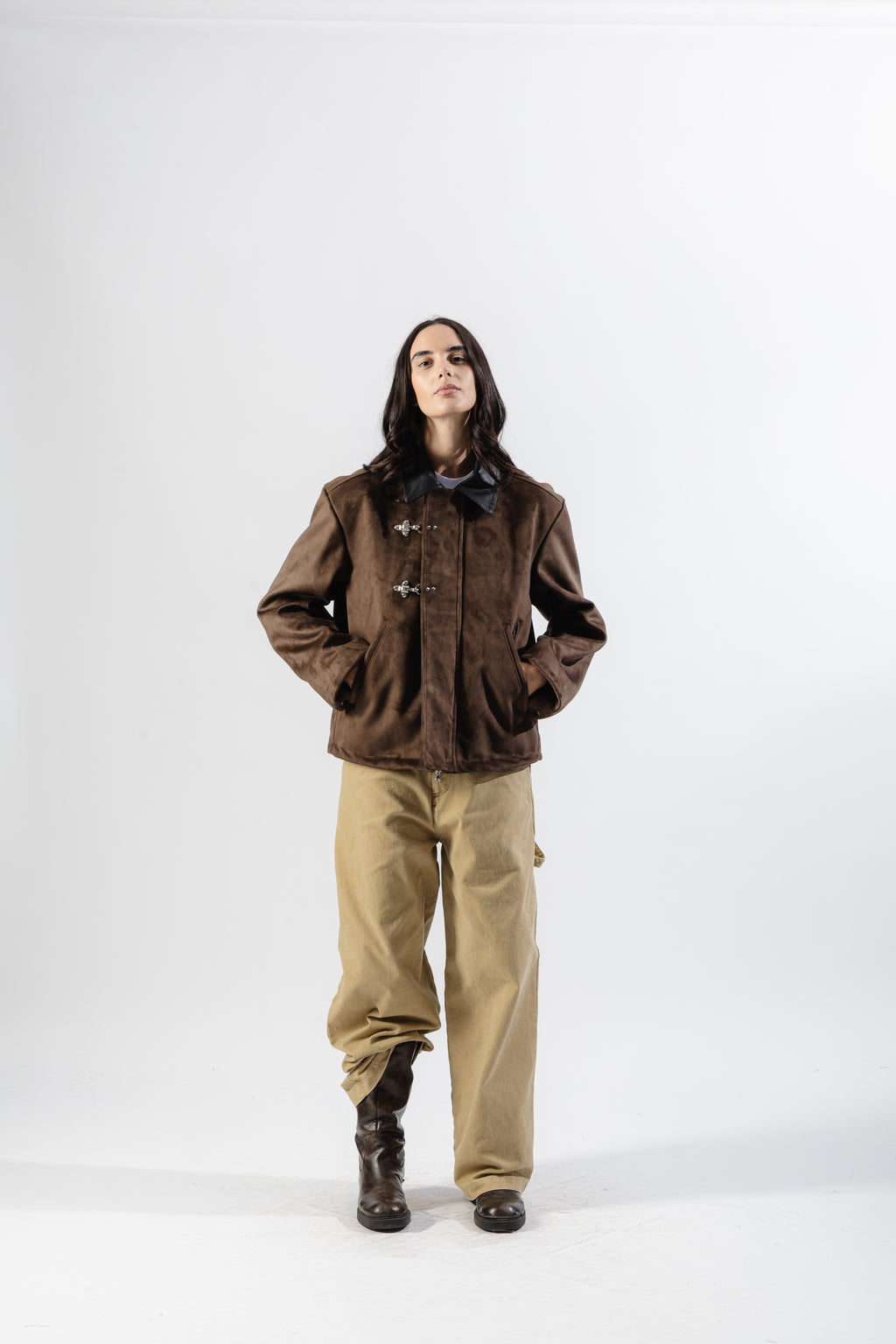 Brown Clasp Jacket
