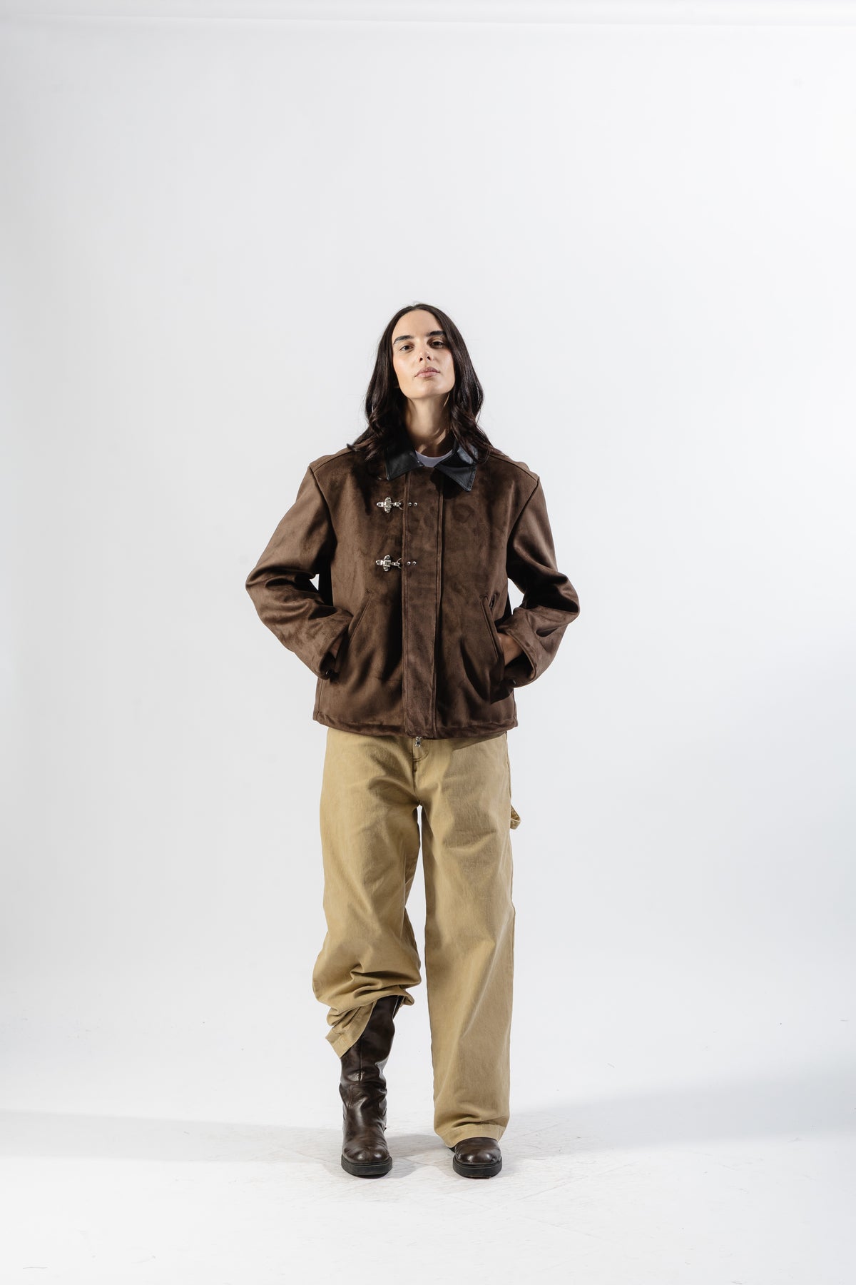 Brown Clasp Jacket