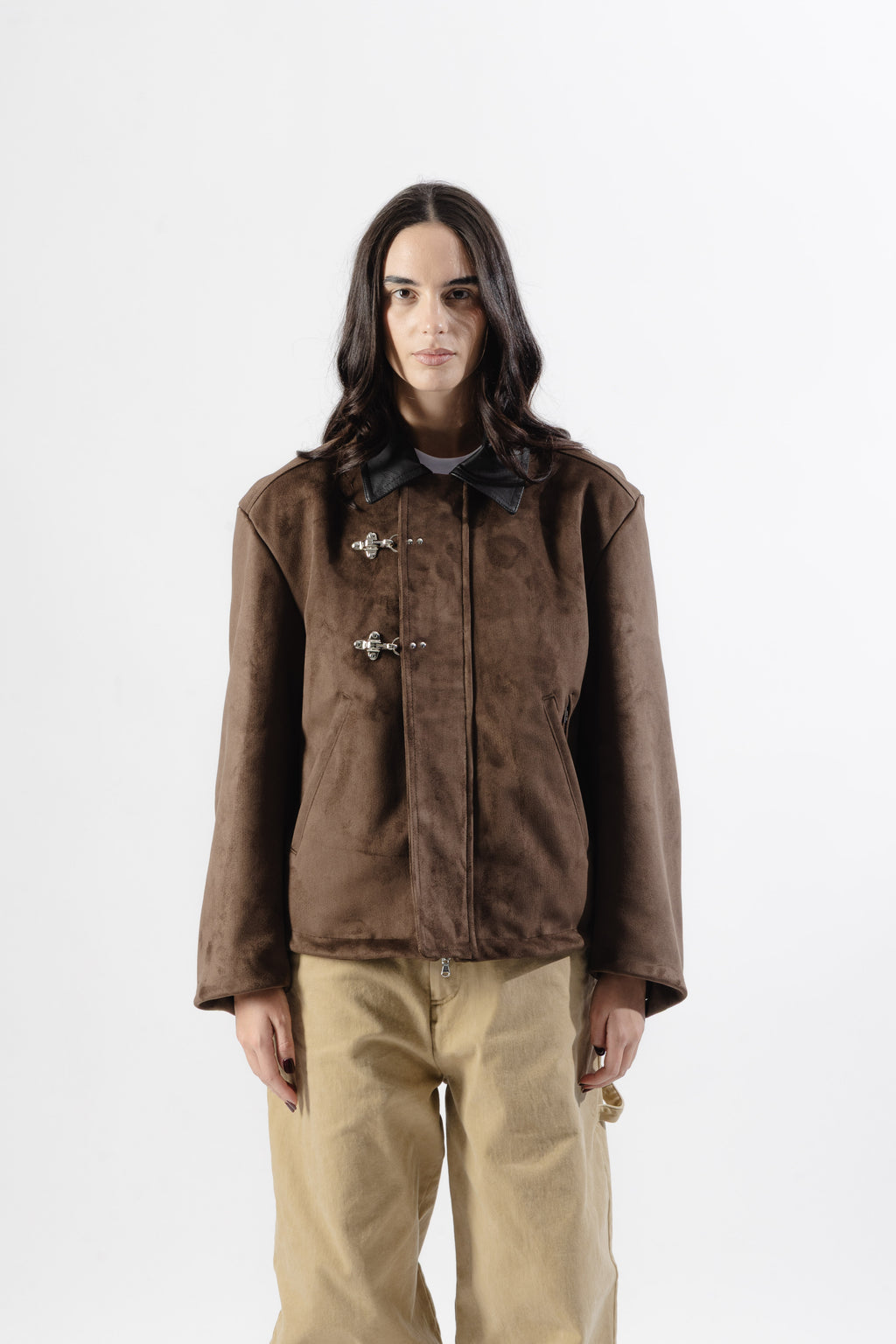 Brown Clasp Jacket