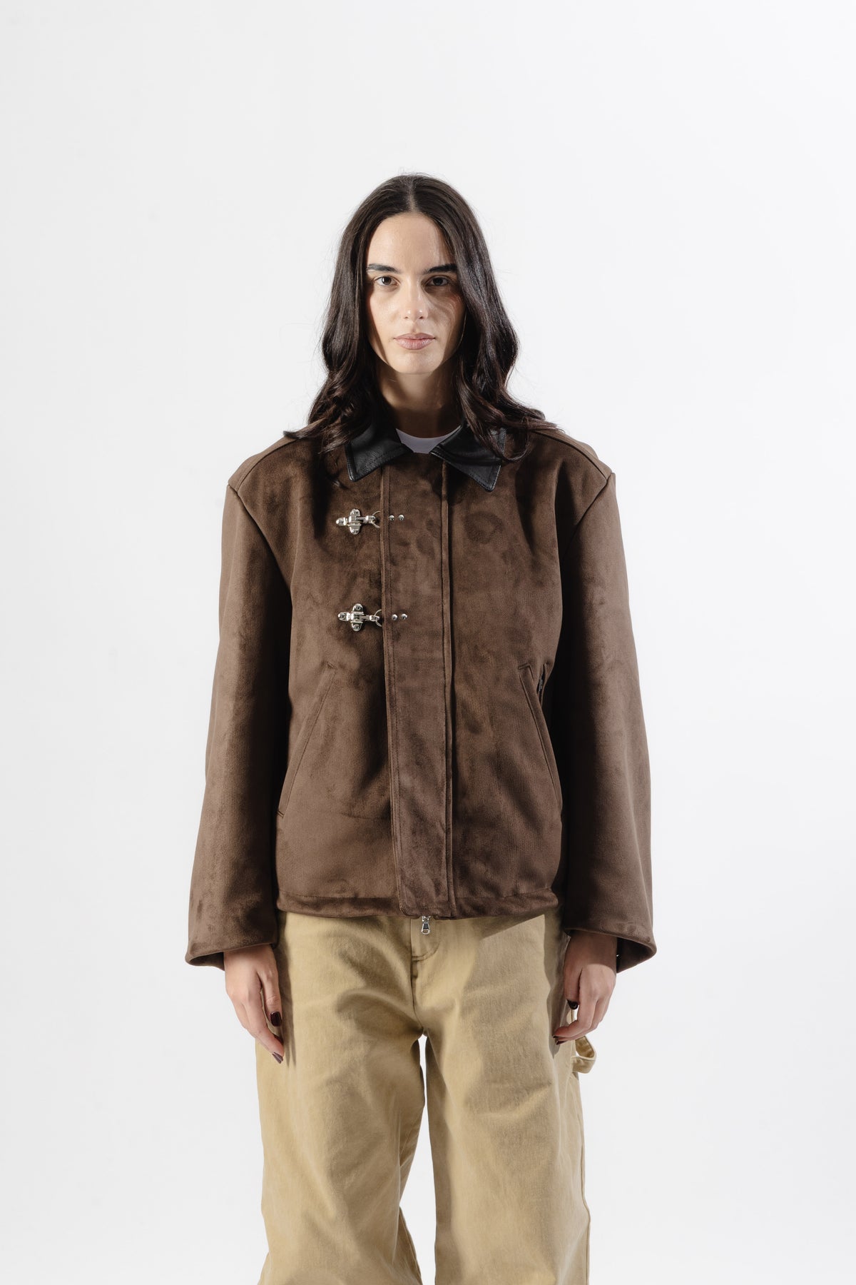 Brown Clasp Jacket