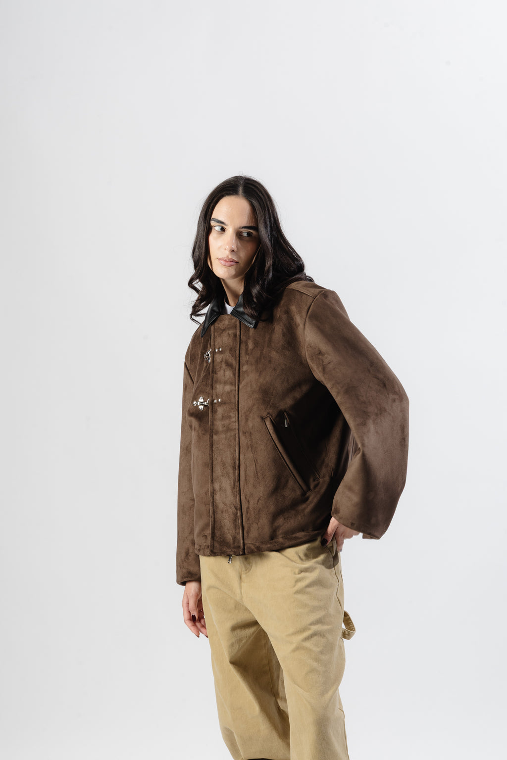 Brown Clasp Jacket