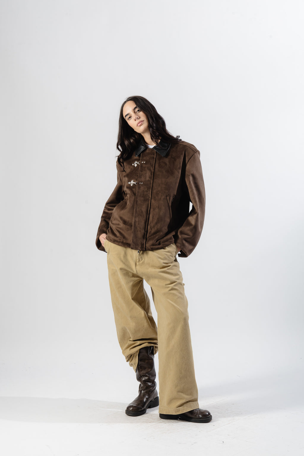 Brown Clasp Jacket