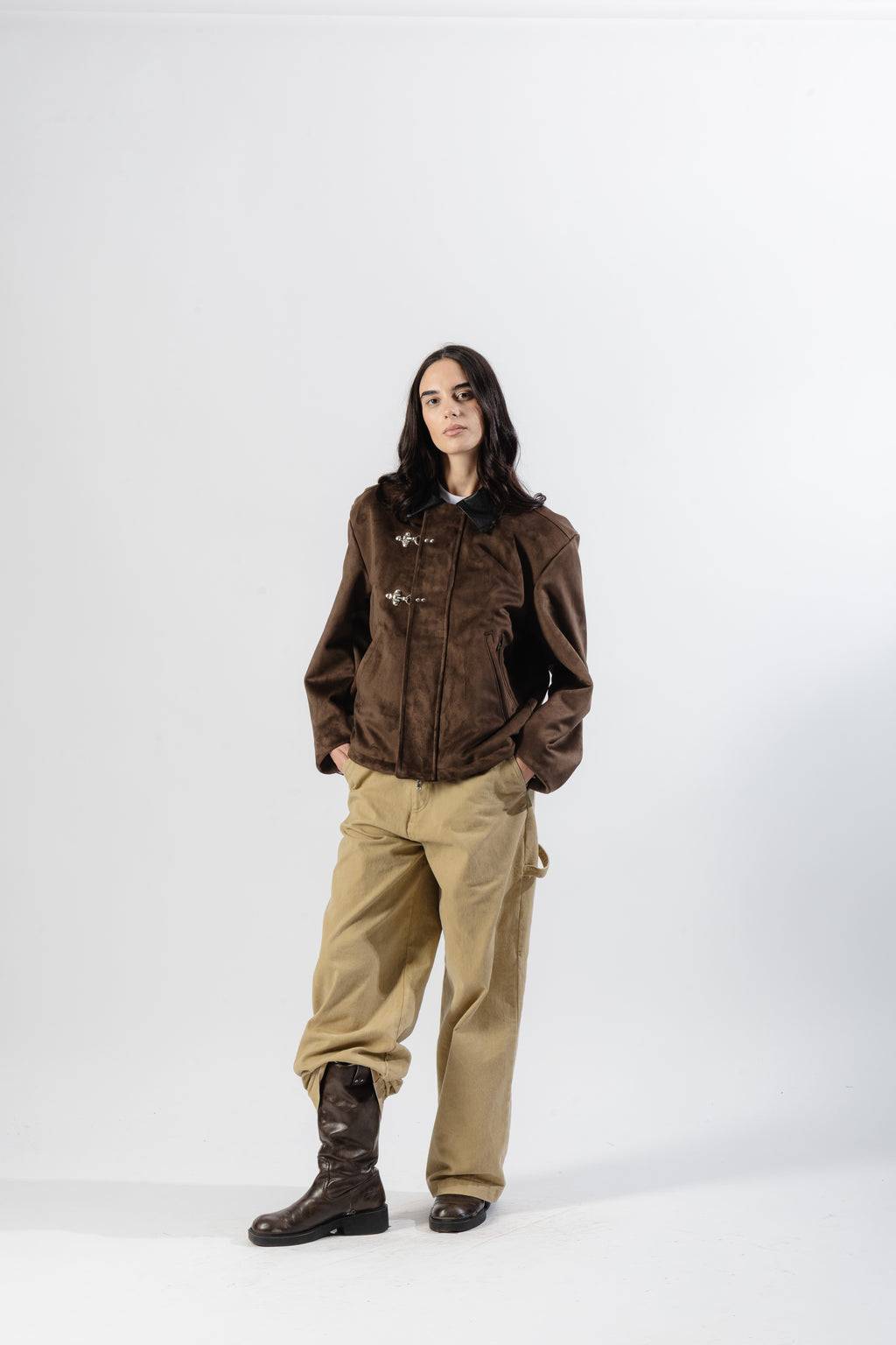 Brown Clasp Jacket