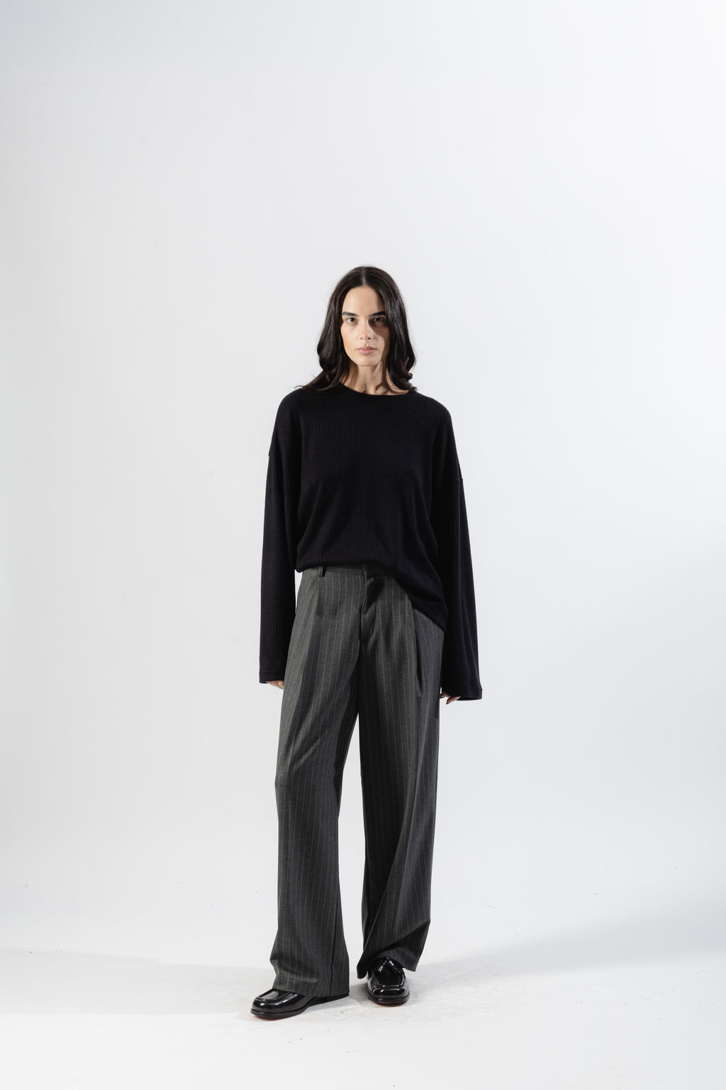 Black Ribbed Longsleeve