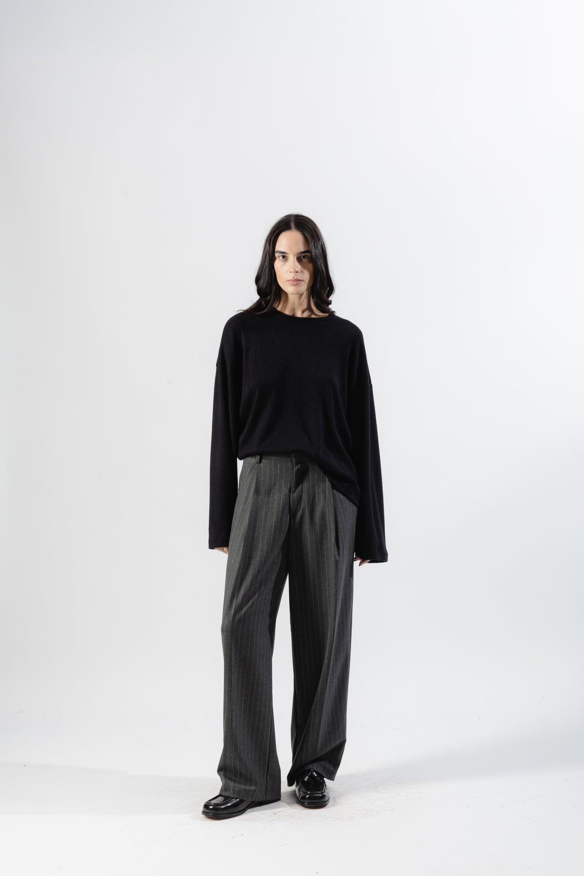 Black Ribbed Longsleeve