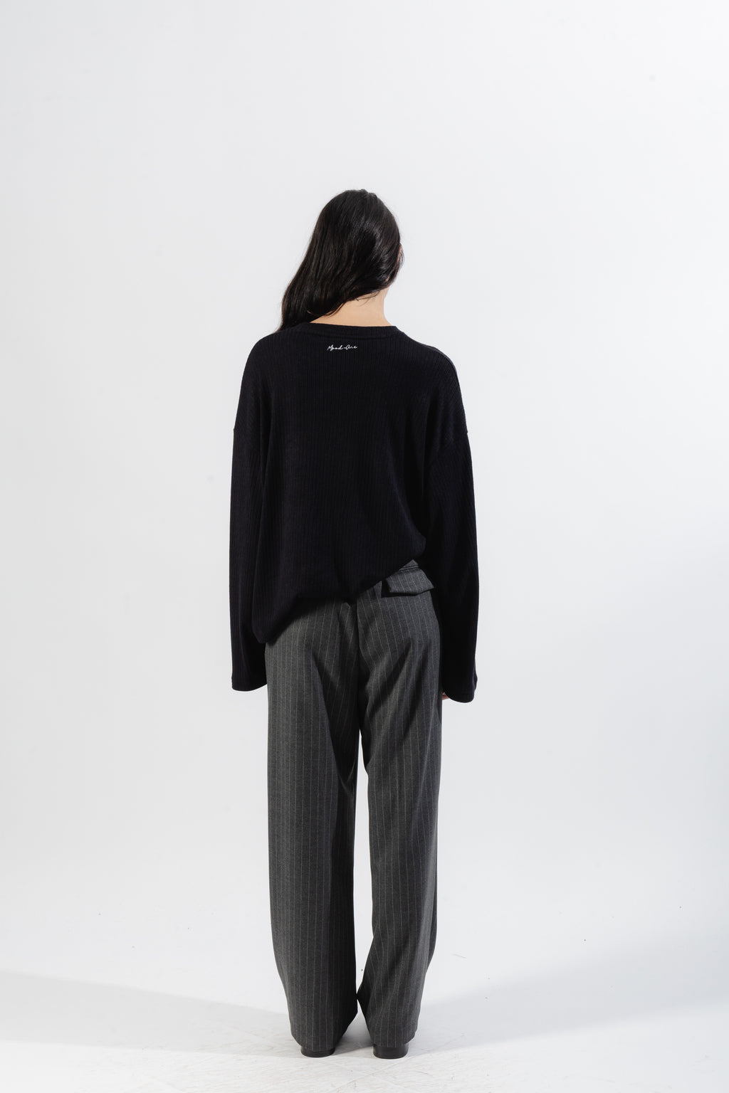 Black Ribbed Longsleeve