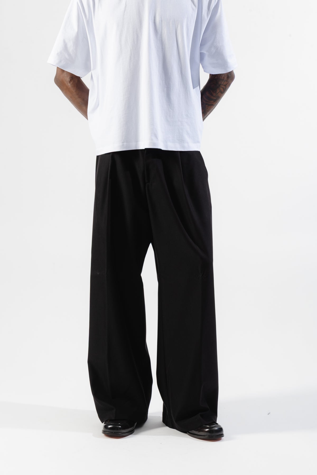 Black Wide Leg Trousers