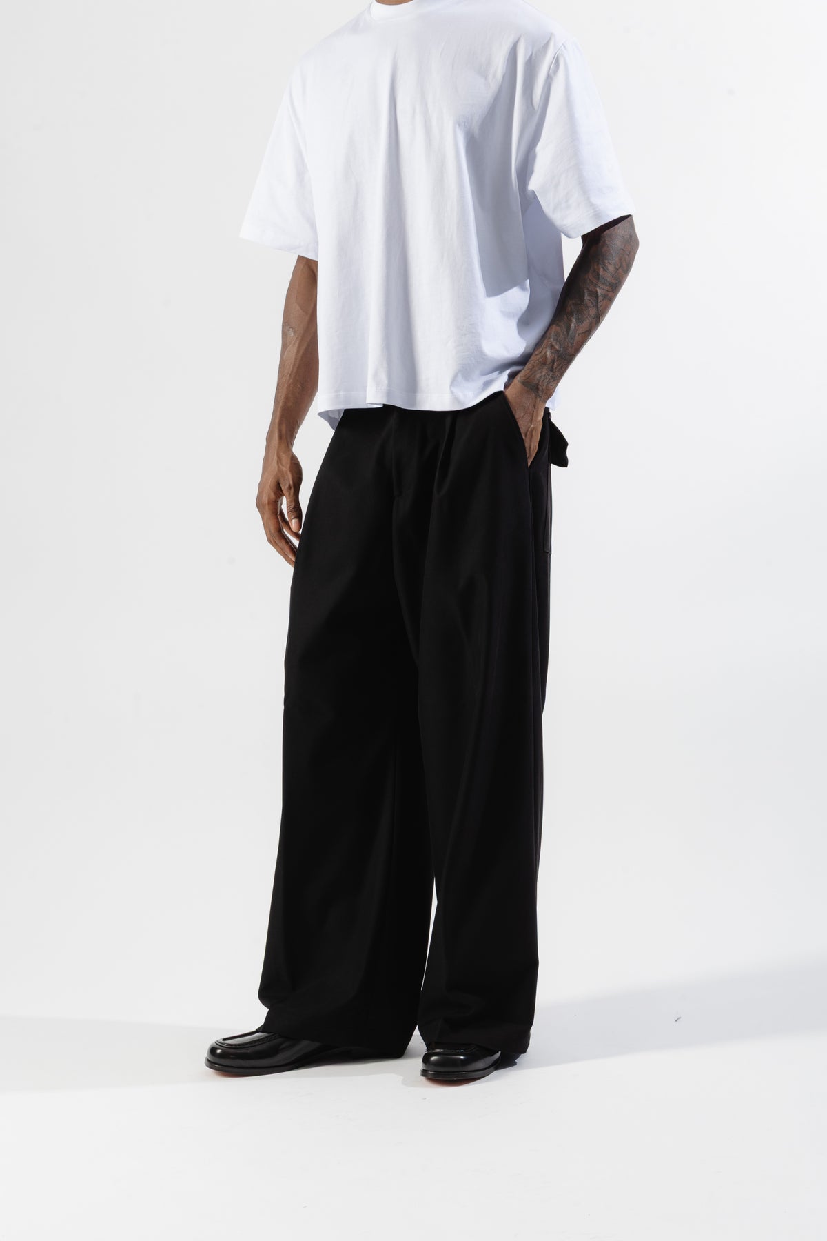 Black Wide Leg Trousers