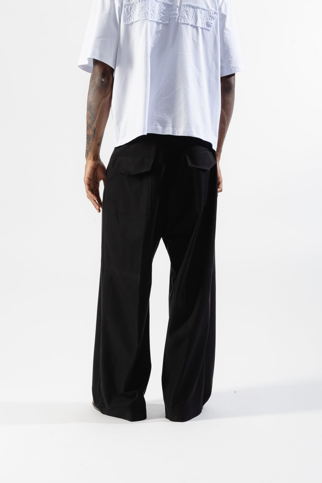 Black Wide Leg Trousers