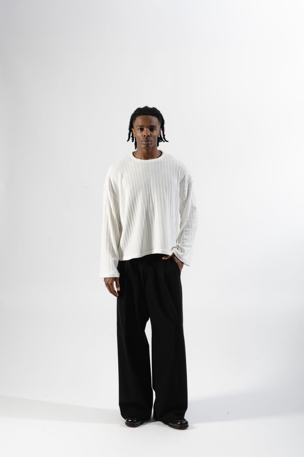 White Chenille Longsleeve