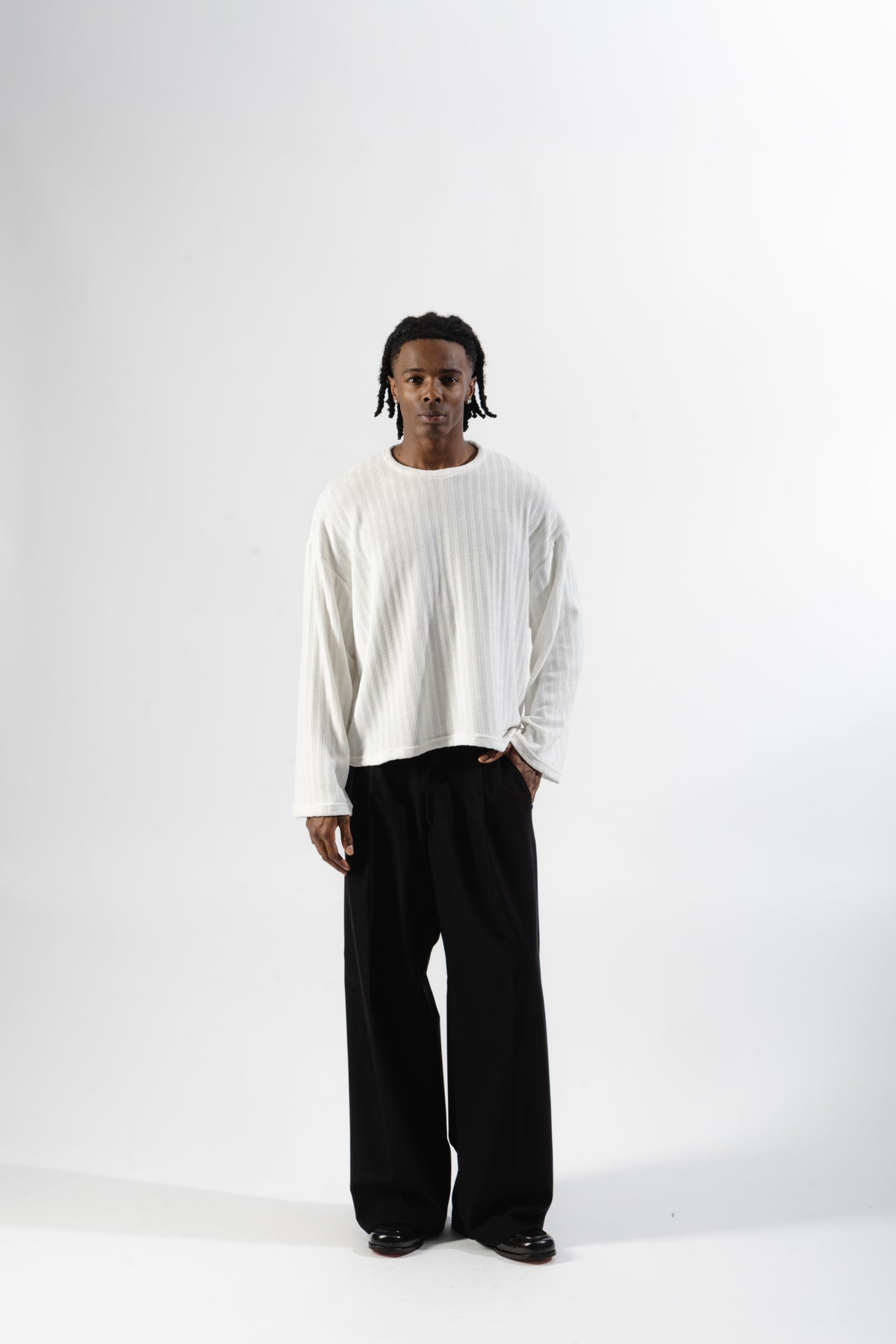 White Chenille Longsleeve