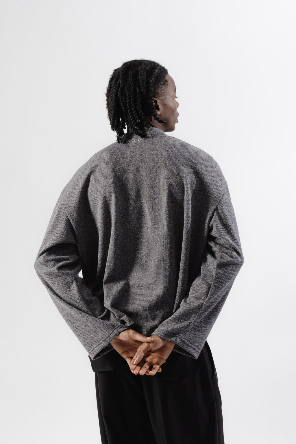 Grey Soft Serafino Longsleeve