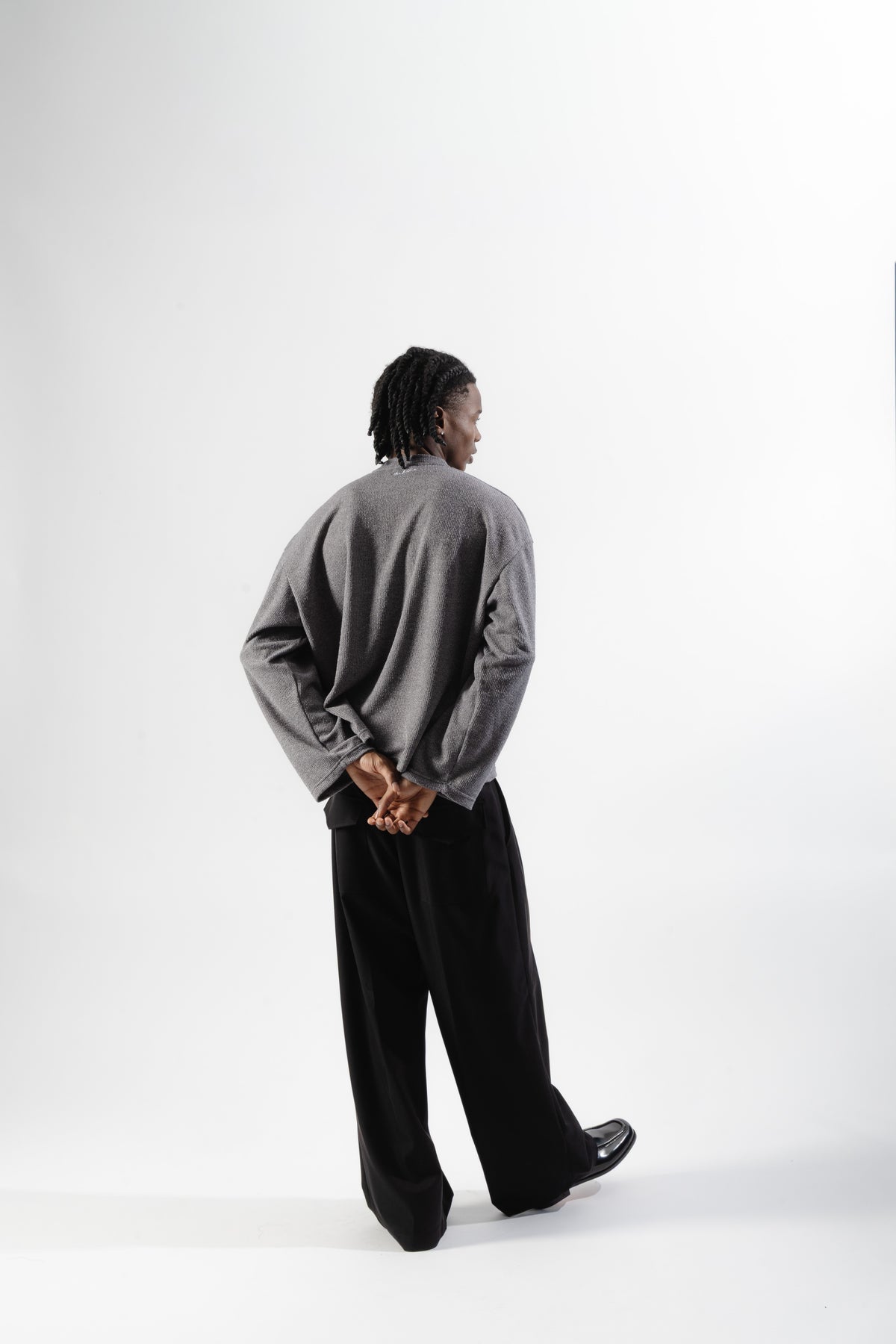 Grey Soft Serafino Longsleeve