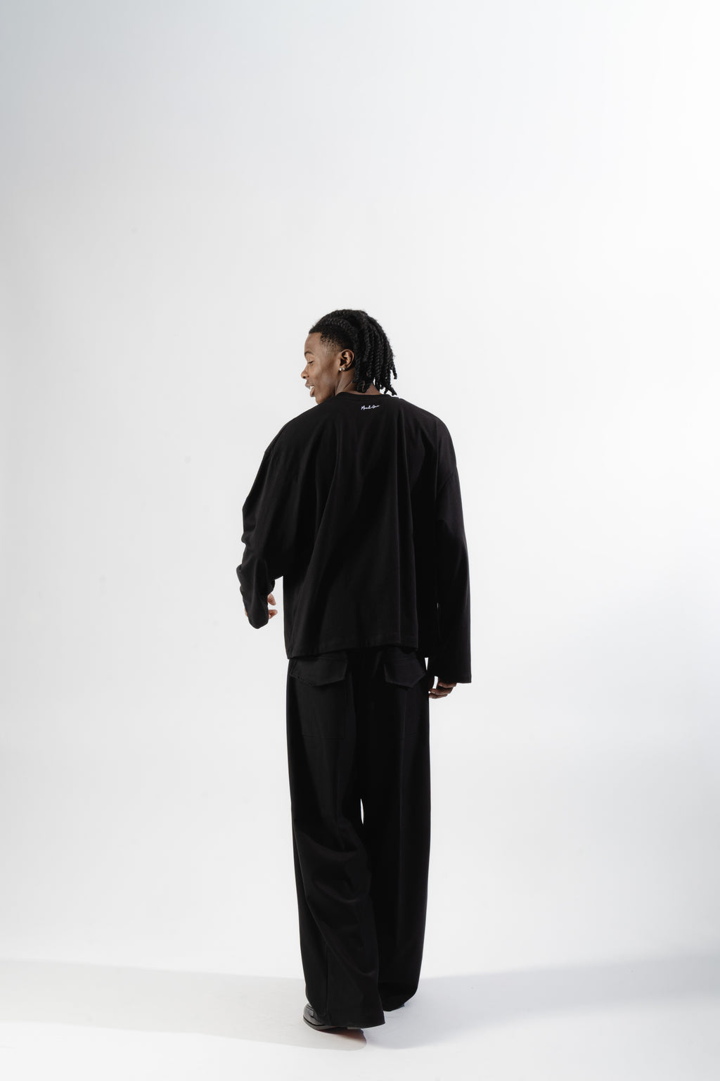 Black Serafino Longsleeve