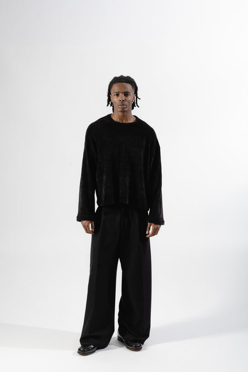 Black Chenille Longsleeve