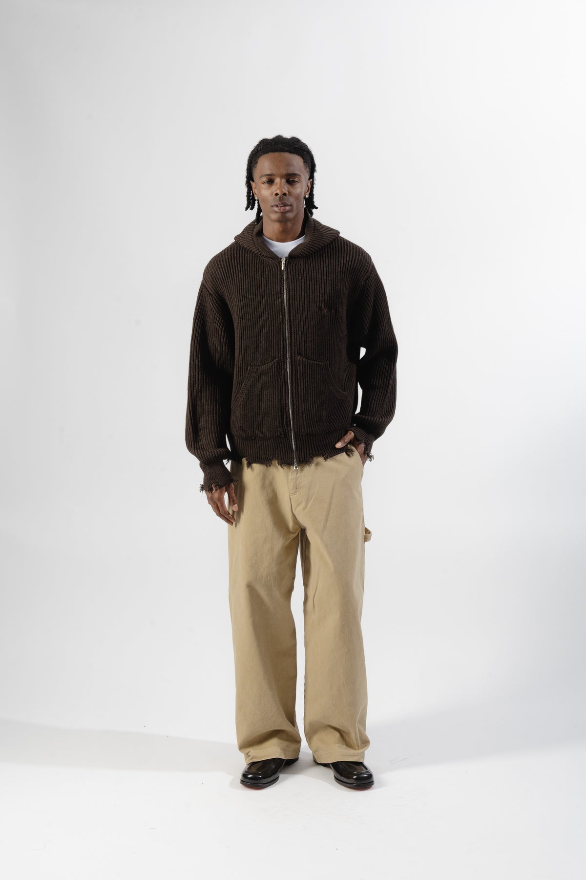 Beige Carpenter Pants