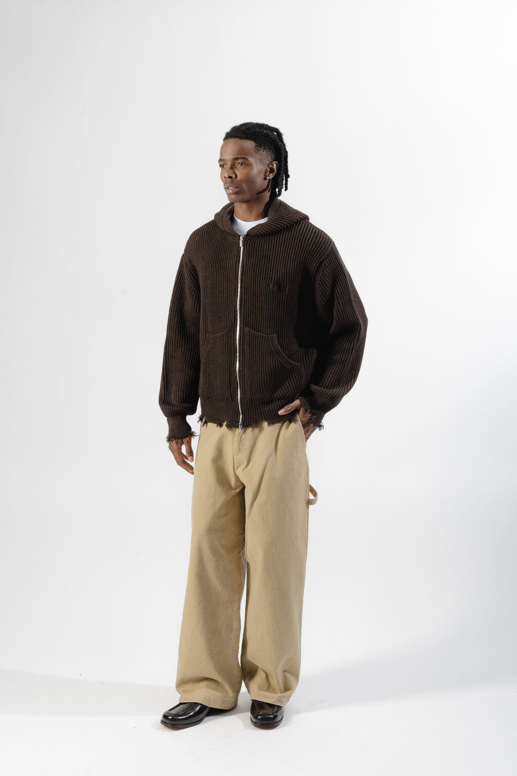 Beige Carpenter Pants