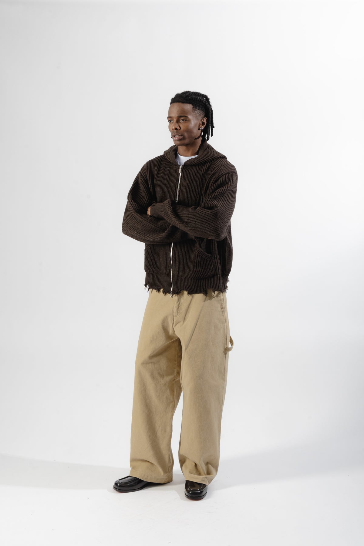 Beige Carpenter Pants