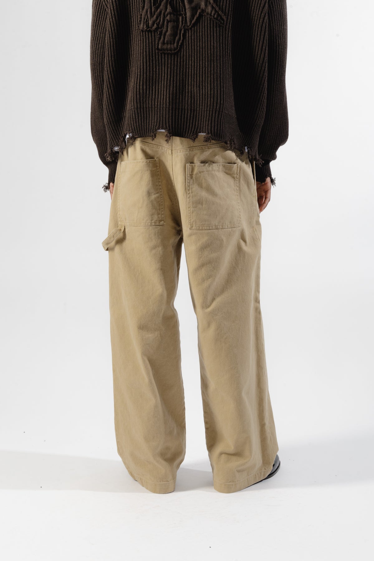 Beige Carpenter Pants