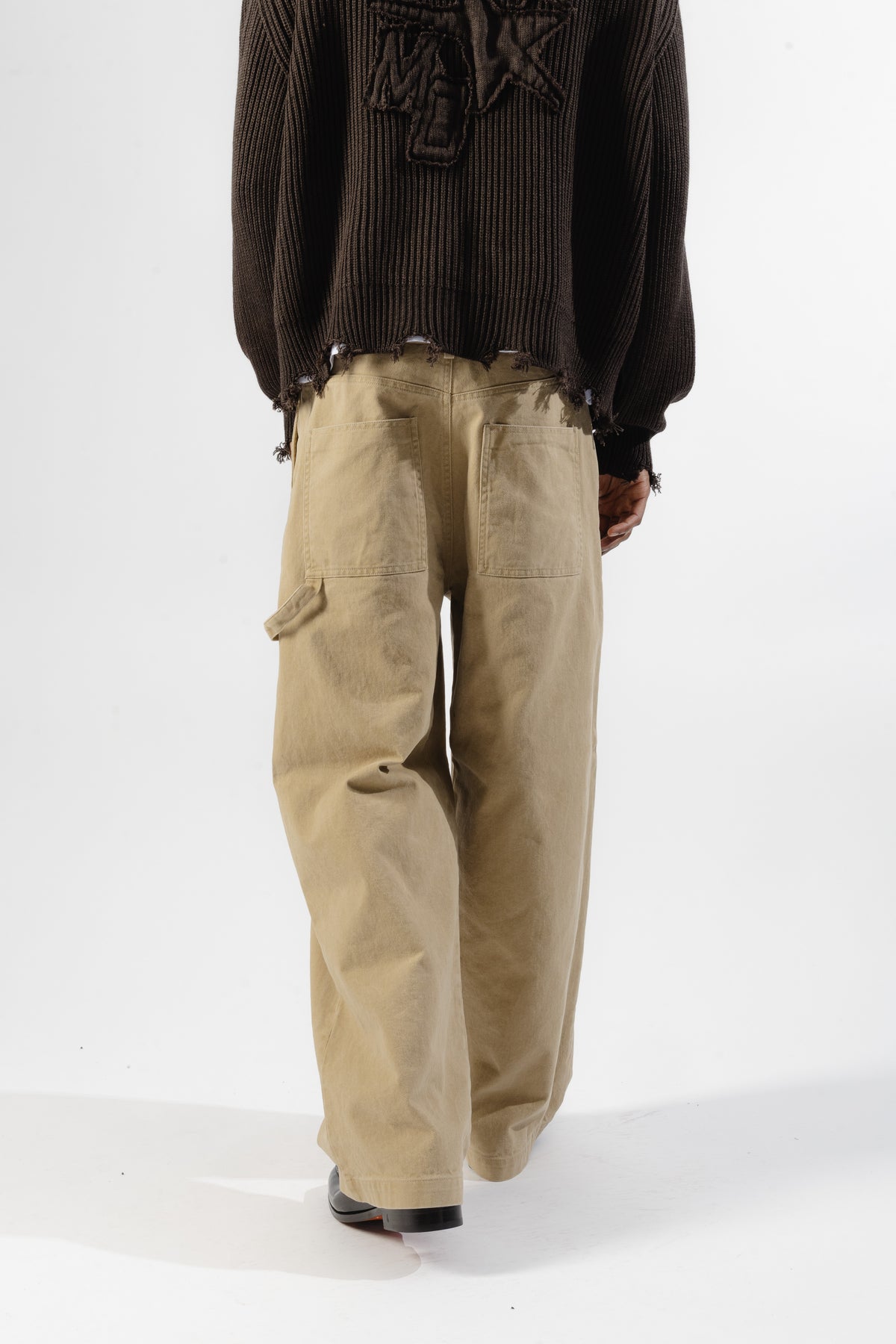 Beige Carpenter Pants