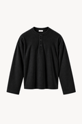 Black Soft Serafino Longsleeve