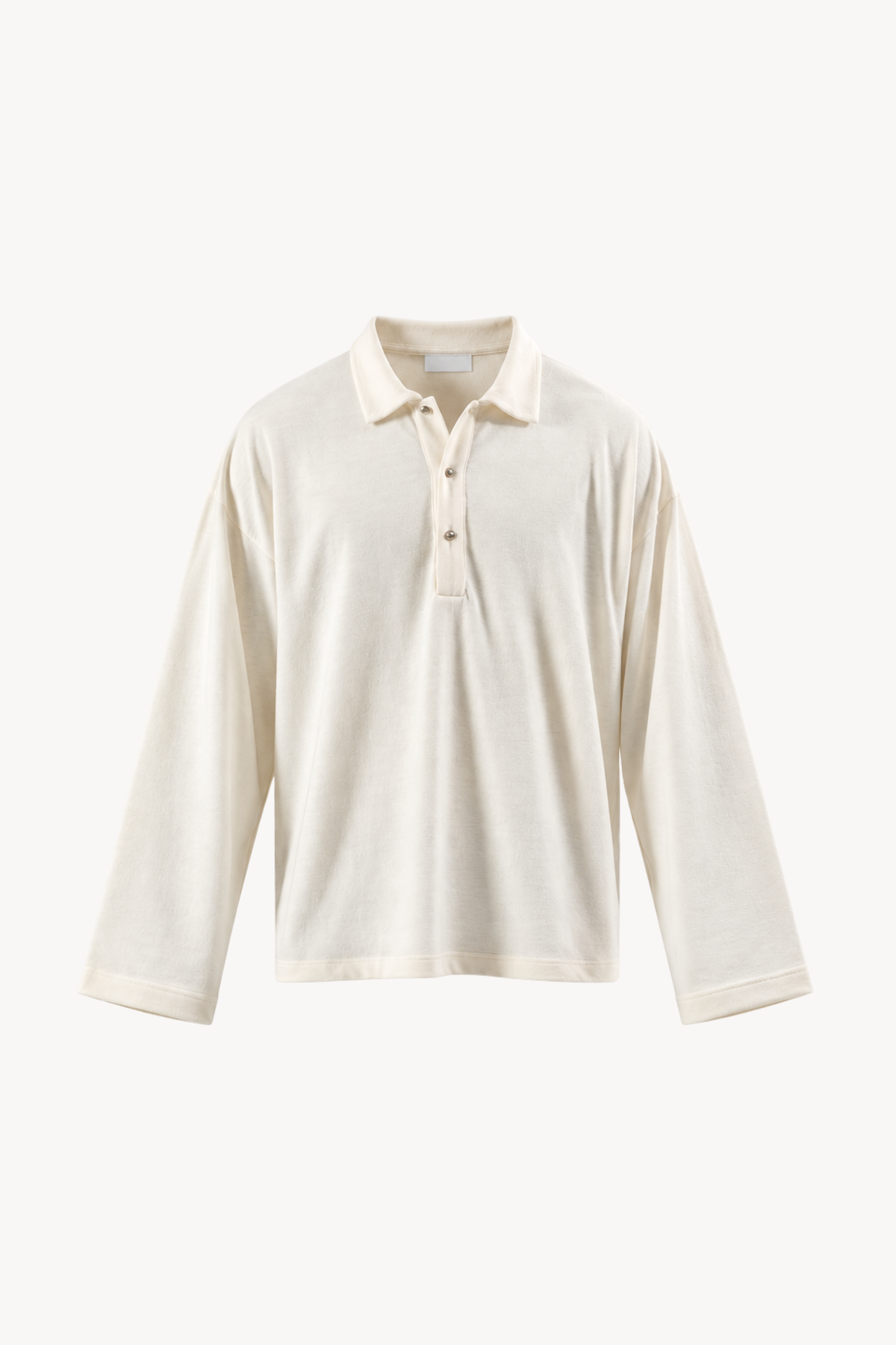 White Soft Polo Longsleeve
