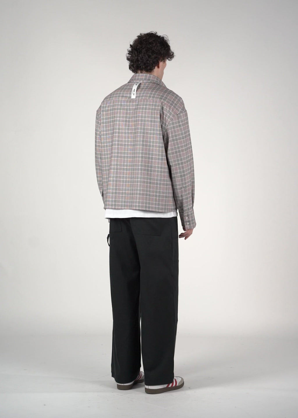 Camicia tartan M/L Grigia