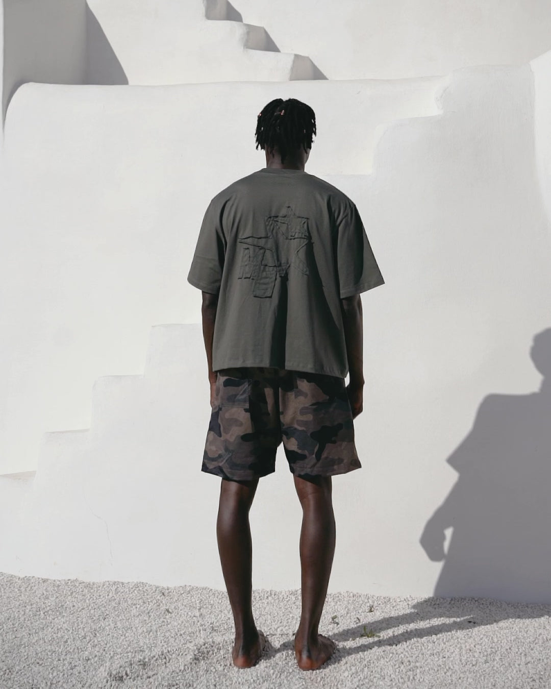 Camouflage beach shorts